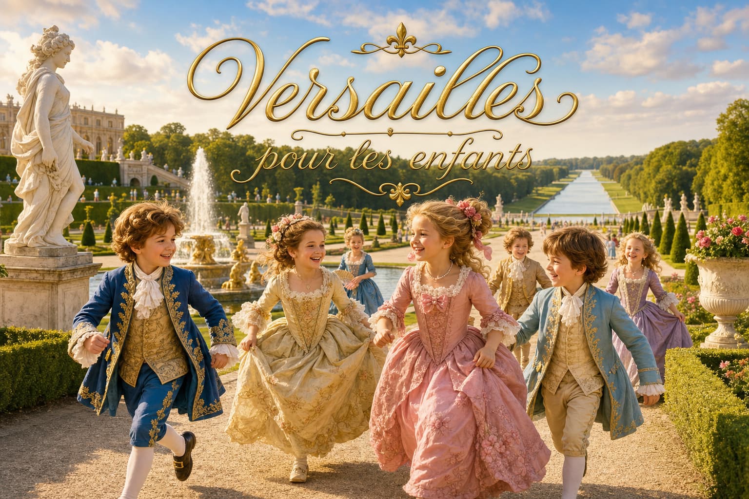 Enfants vêtus de costumes d